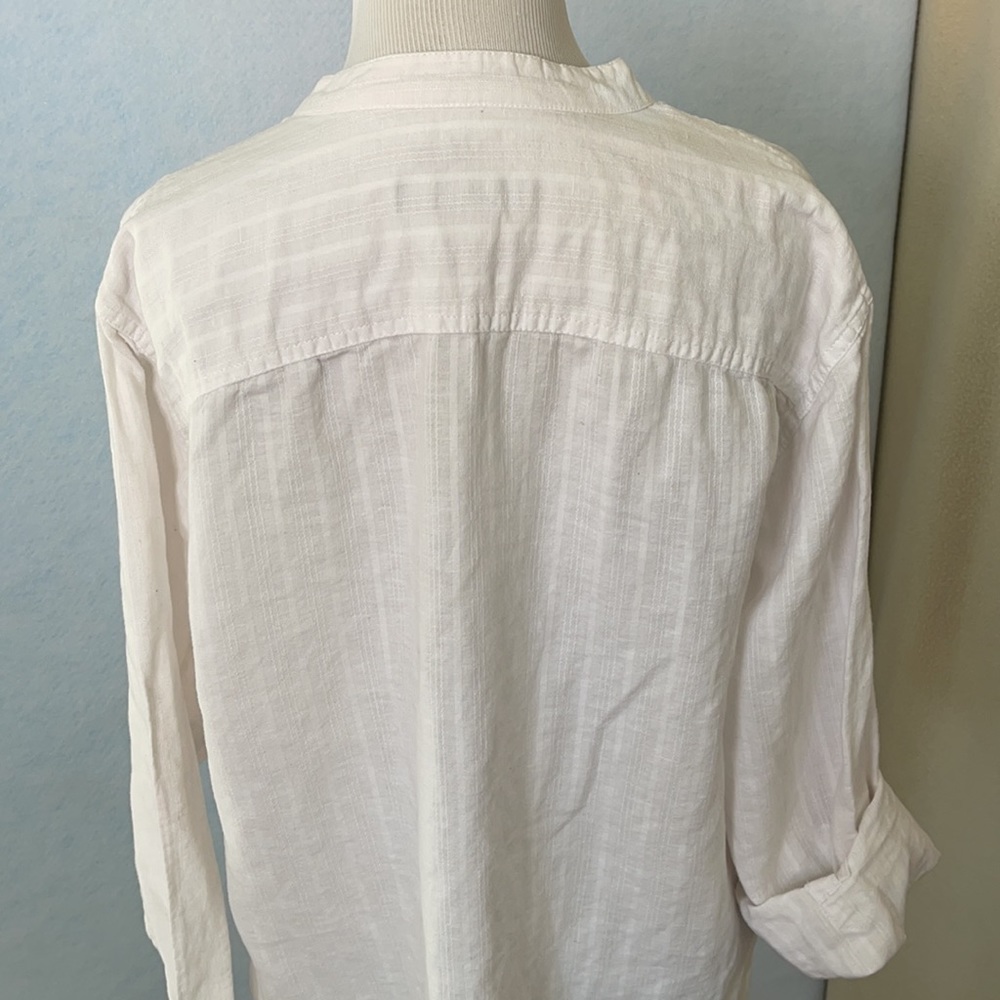 Structure Long Sleeve Open V-Collar Tunic - Picture 7 of 11